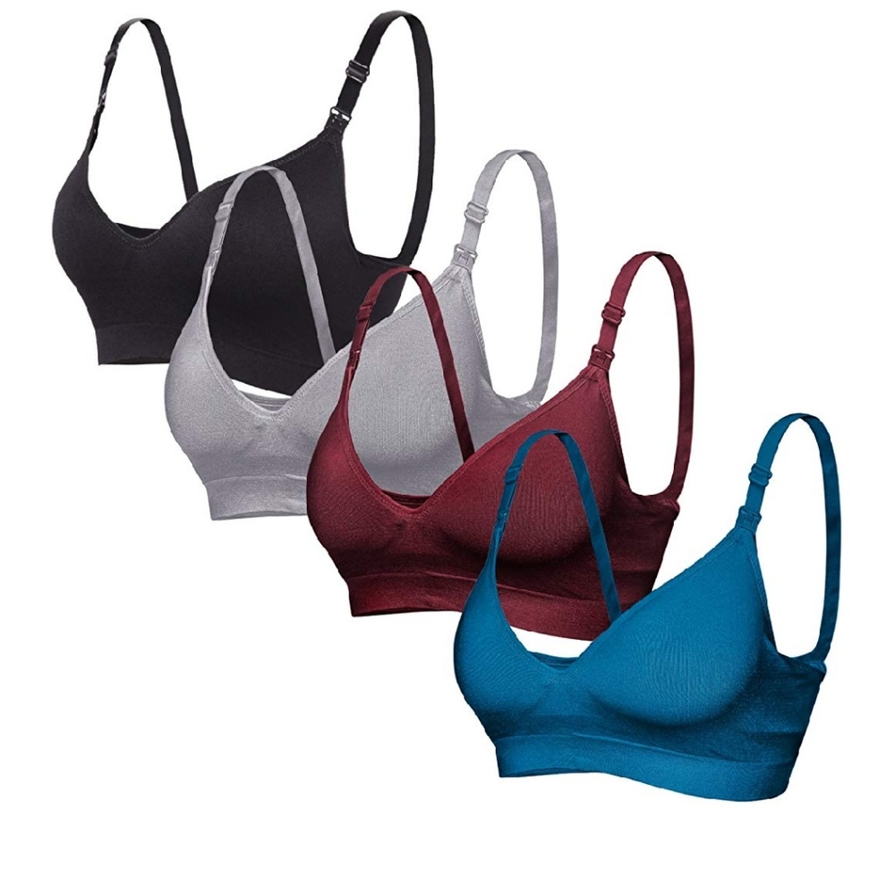 Women's Seamless Nursing Maternity Bras set of 4